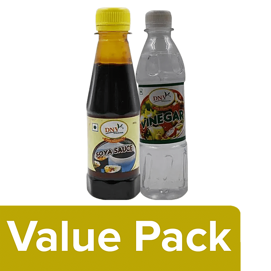 Dnv Non-Fruit Vinegar 350 g + Soya Sauce 200 g