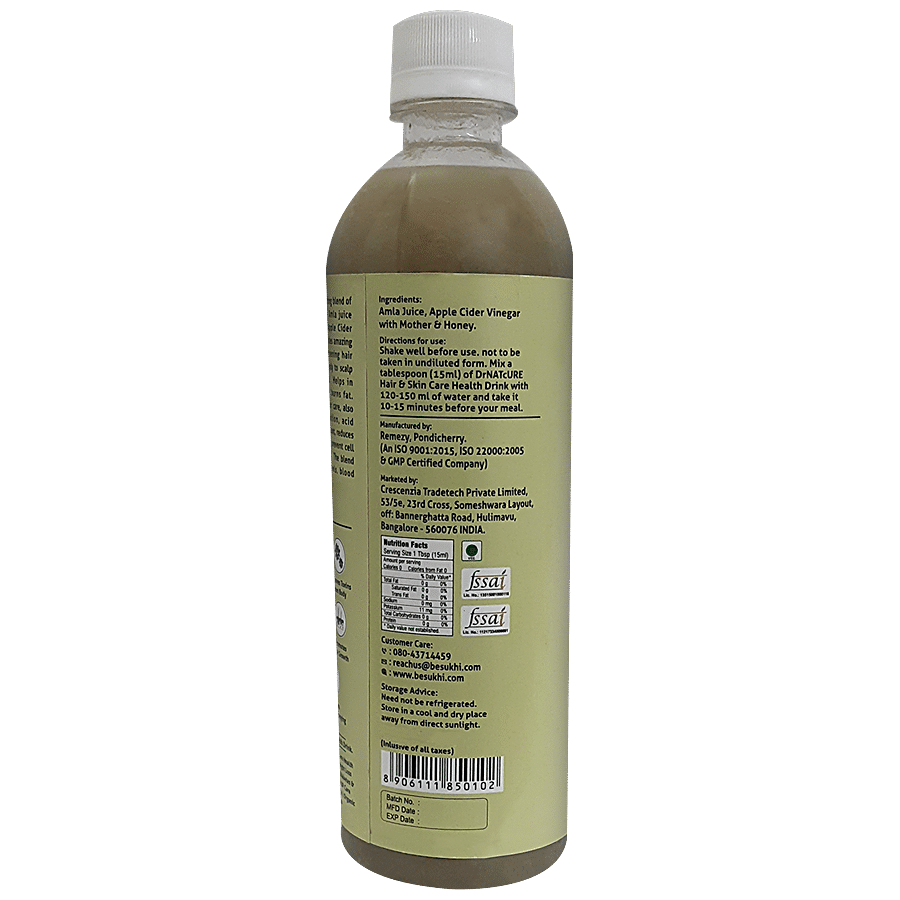 DrNatcure Hair & Skin Care Nutrition Drink - Amla Juice