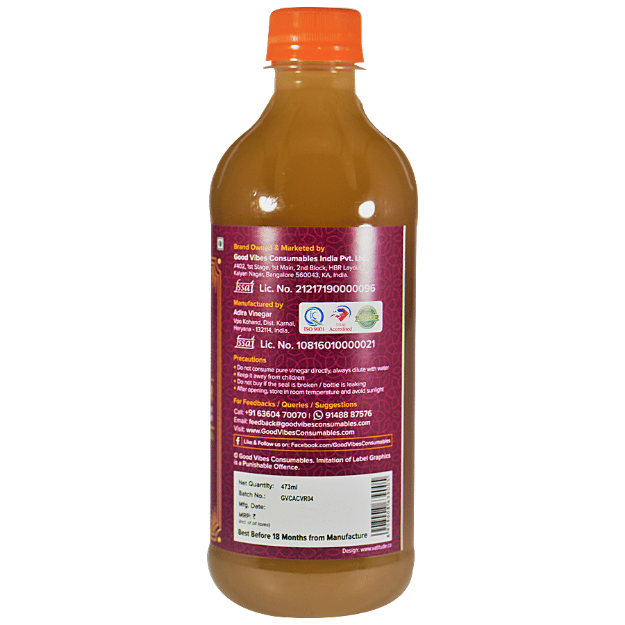 Good Vibes Apple Cider Vinegar - Raw