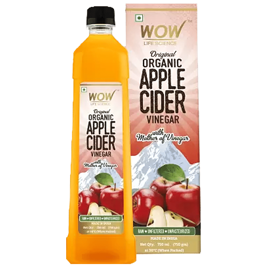 WOW Life Science  Organic Apple Cider Vinegar - Raw