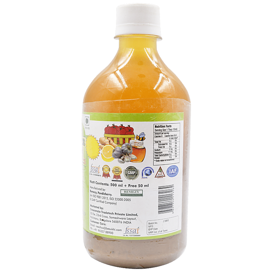 Zoe Apple Cider Vinegar - Heart Block Reliever - Ginger