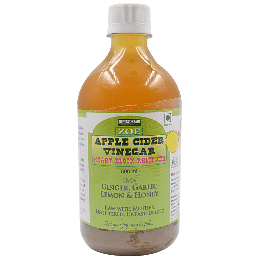 Zoe Apple Cider Vinegar - Heart Block Reliever - Ginger