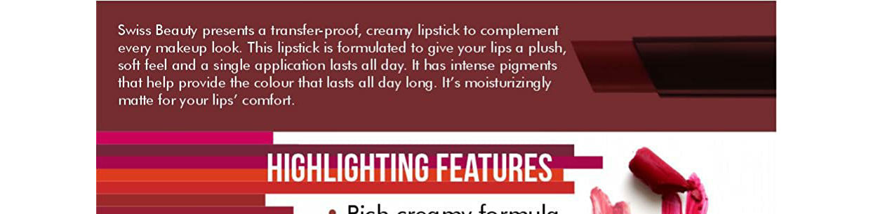 SwissBeautyNon-TransferWaterproofLipstick-MatteFinish-40259547-3