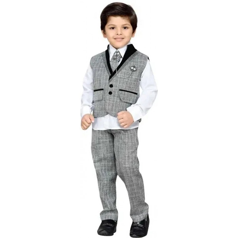 s Festive  Party Shirt, Waistcoat and Pant Set