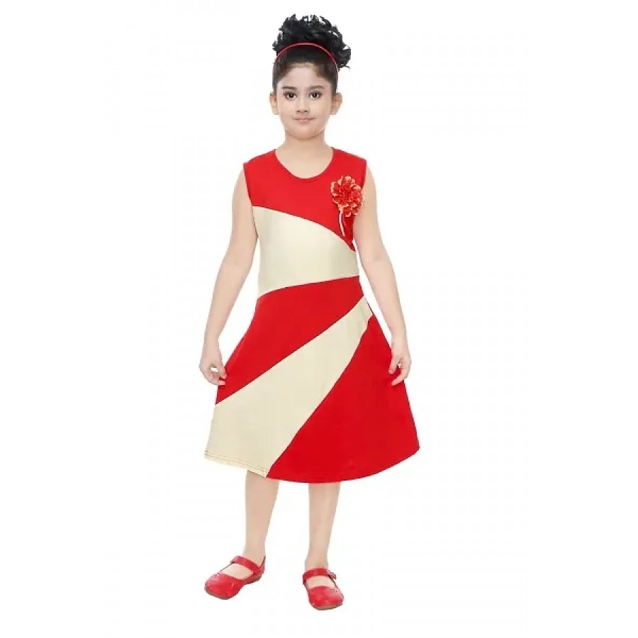 Stylish Casual Cotton Dress For Girls