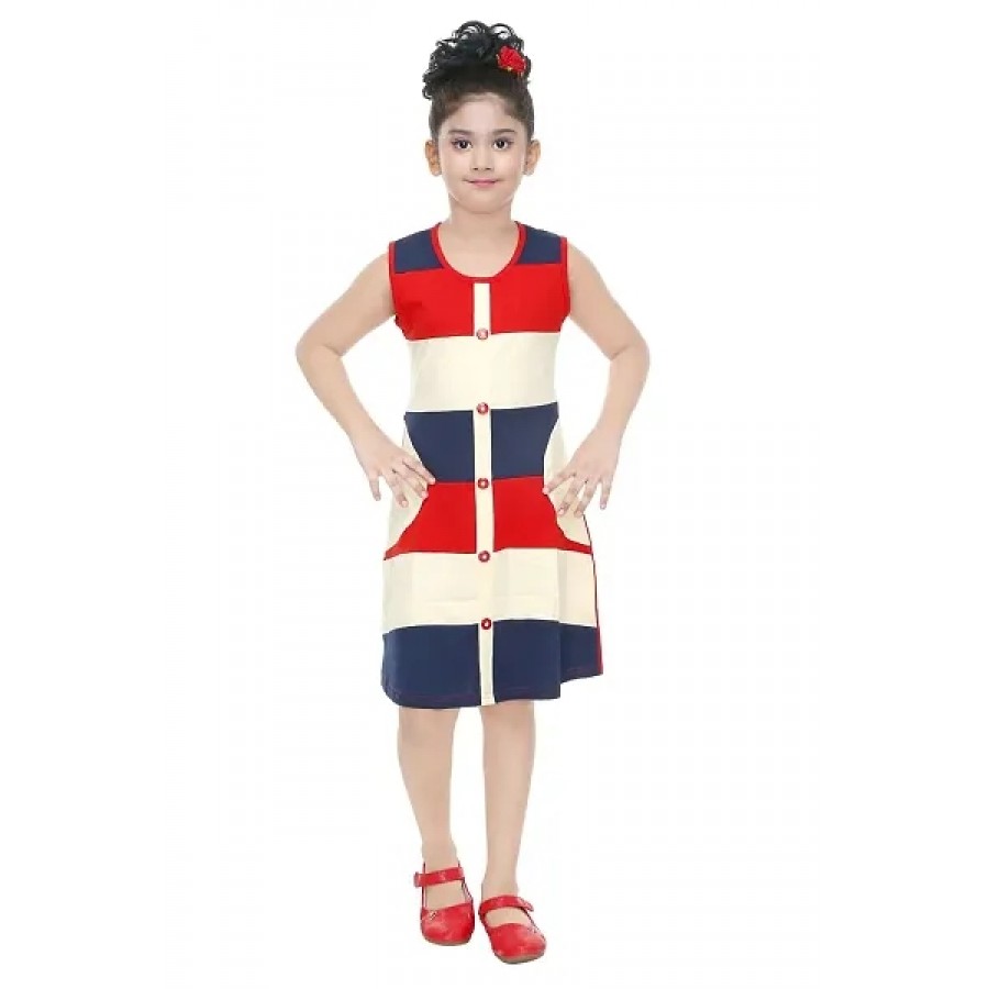 Stylish Casual Cotton Dress For Girls