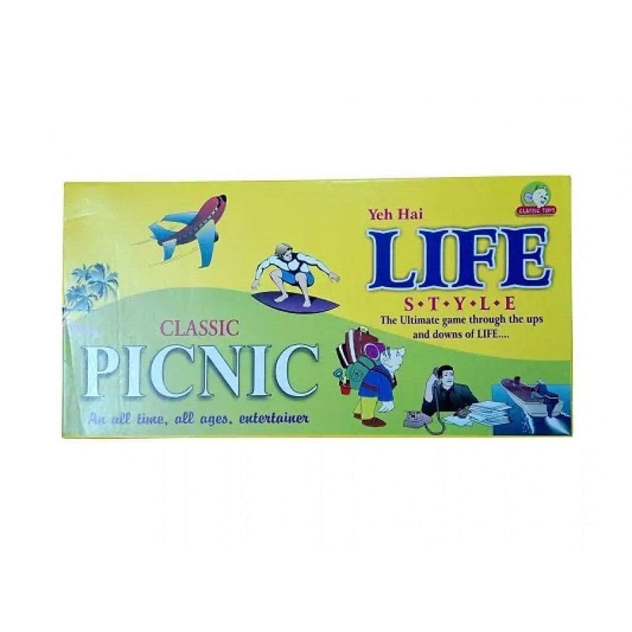 Classic Picnic Yeh Hai Life Style Game (The Ultimate Game Through The Ups And Down Of Life) Fun Board Game