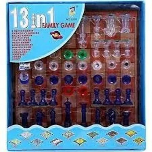 13 in 1 Family Magnetic Board Game-Chess,Snakes-Ladders,Backgammon,Ludo,Tic-Tac-Toe,Checkers,Travel Bingo,Football,Space Venture,Steeplechase Set for Girls Boys.