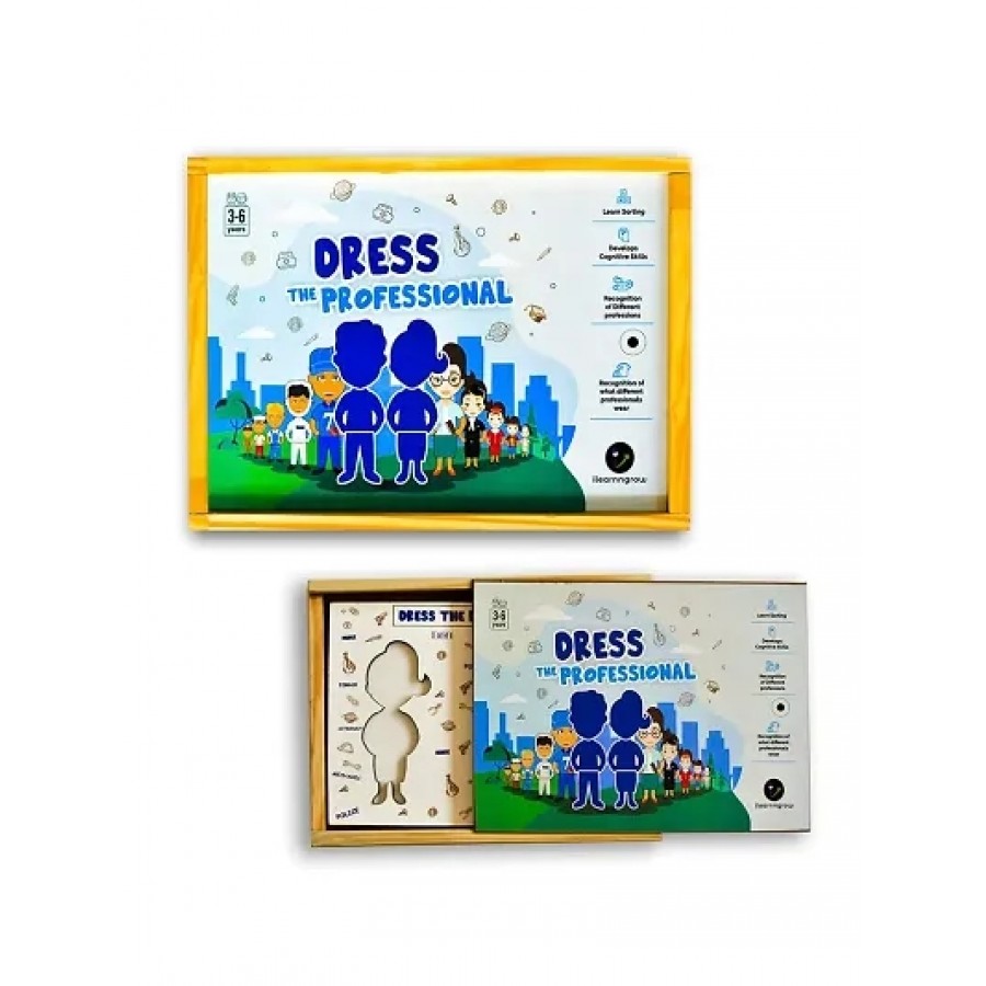 ILEARNNGROW Dress The Professional - Interactive and Fun Board Game for Kids Age 2 and Above