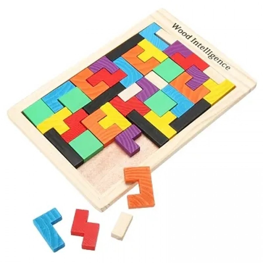 VOOLEX-Wooden Board Puzzles, Brain Teasers, Tangram Puzzles  Educati