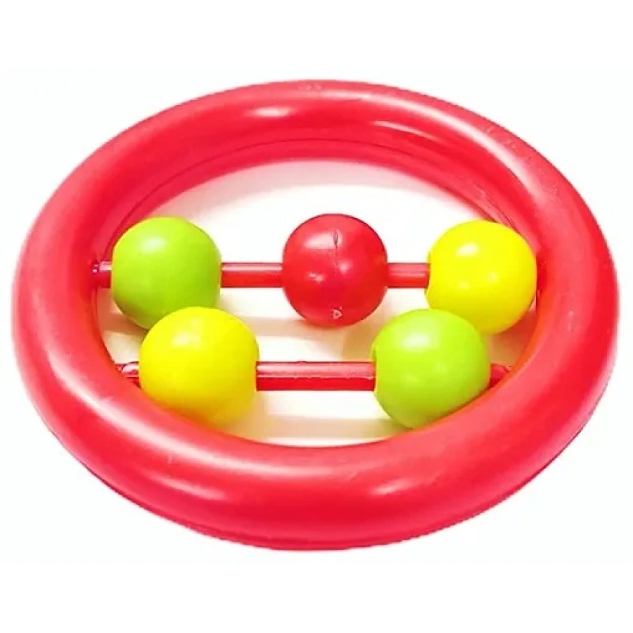 BPA Free Non Toxic Toddler Baby Rattles red Round Rattle