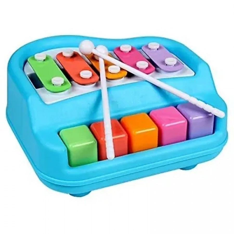 Musical Xylophone and Piano, Non Toxic, Non-battery for Kids  Toddlers - Multi