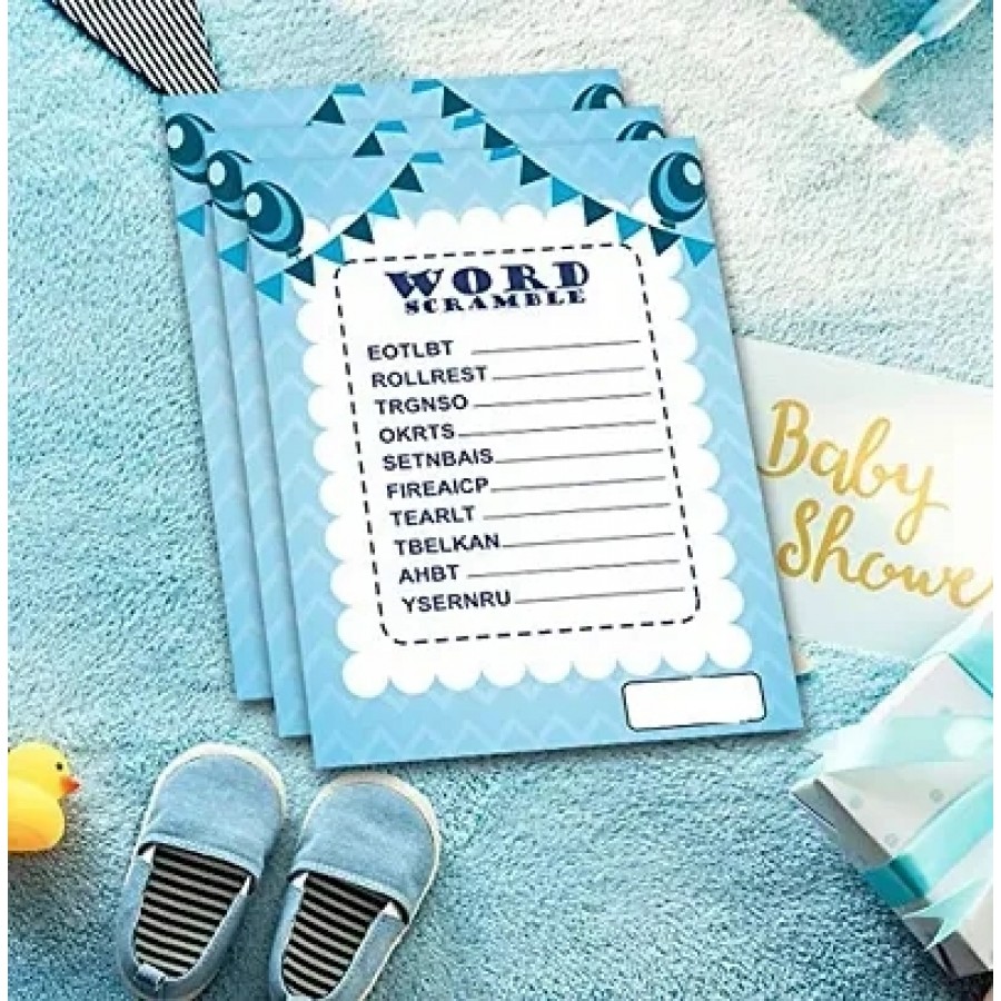 Baby Shower Special Baby Word Scramble Baby Shower Game Leafs (Pack of 50 Leaf)