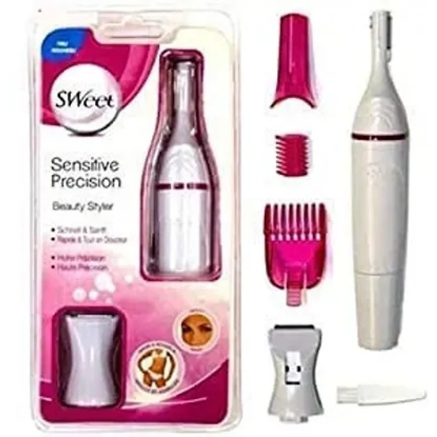 Sweets Hair 5 in 1 Beauty Styler Hair Nose Complete Style and Trim Electric Trimmer for Women (pink)