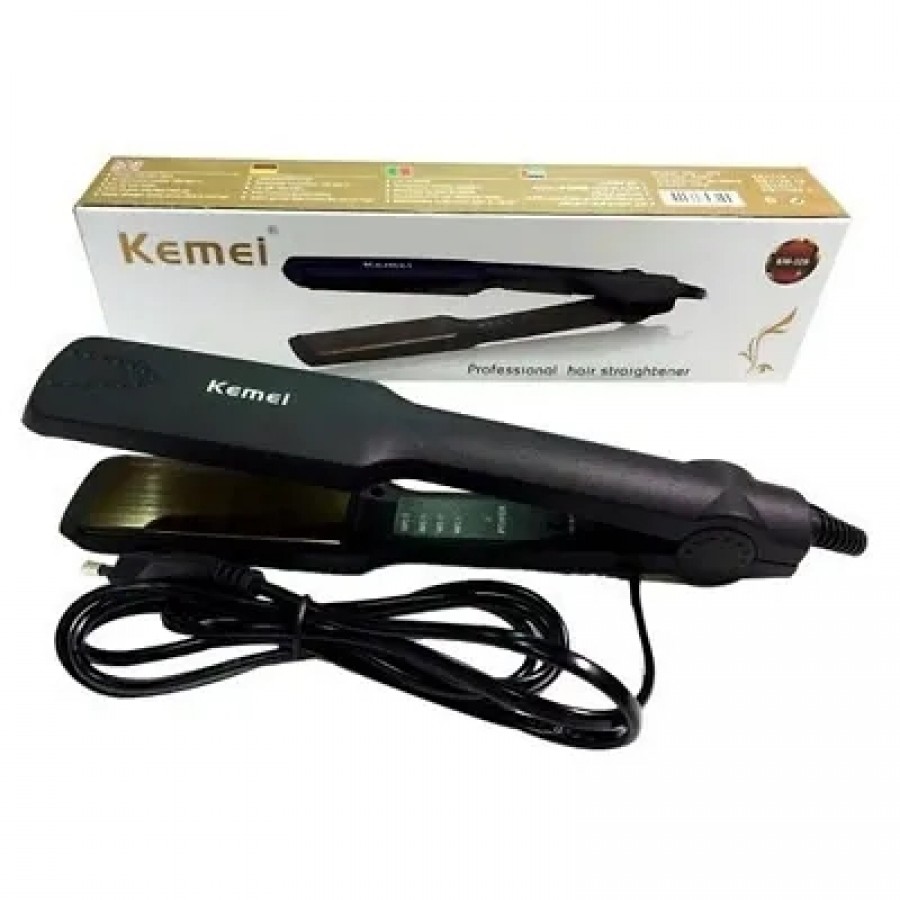 Kemei KM-329 Professional Hair Straightener (Black)