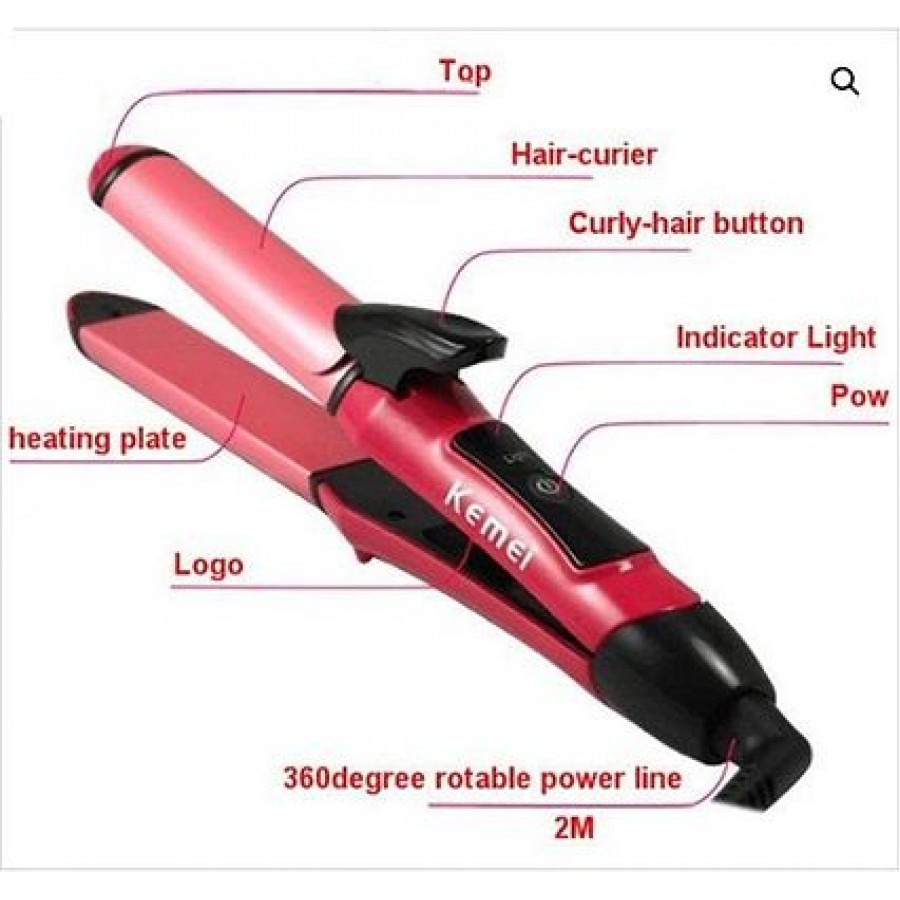 Nv-2009 Hair Straightener  (Pink)