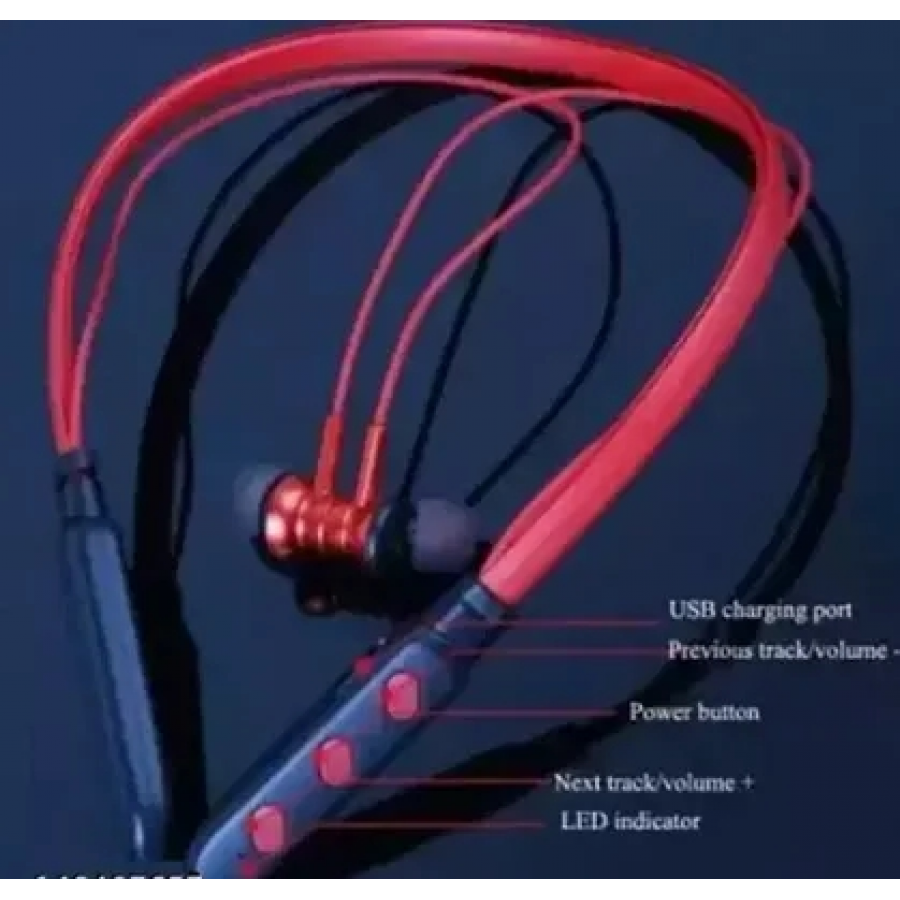 B11 Neckband Sports Bluetooth Bluetooth Headset (red, In the Ear)