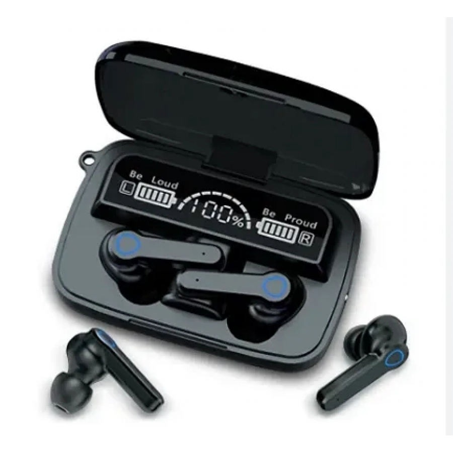 M19 / M10/ T2 TWS Bluetooth Earbuds with BT v5.1, Great Sound, 1800 Mah In-built Bluetooth Headset  Earbuds