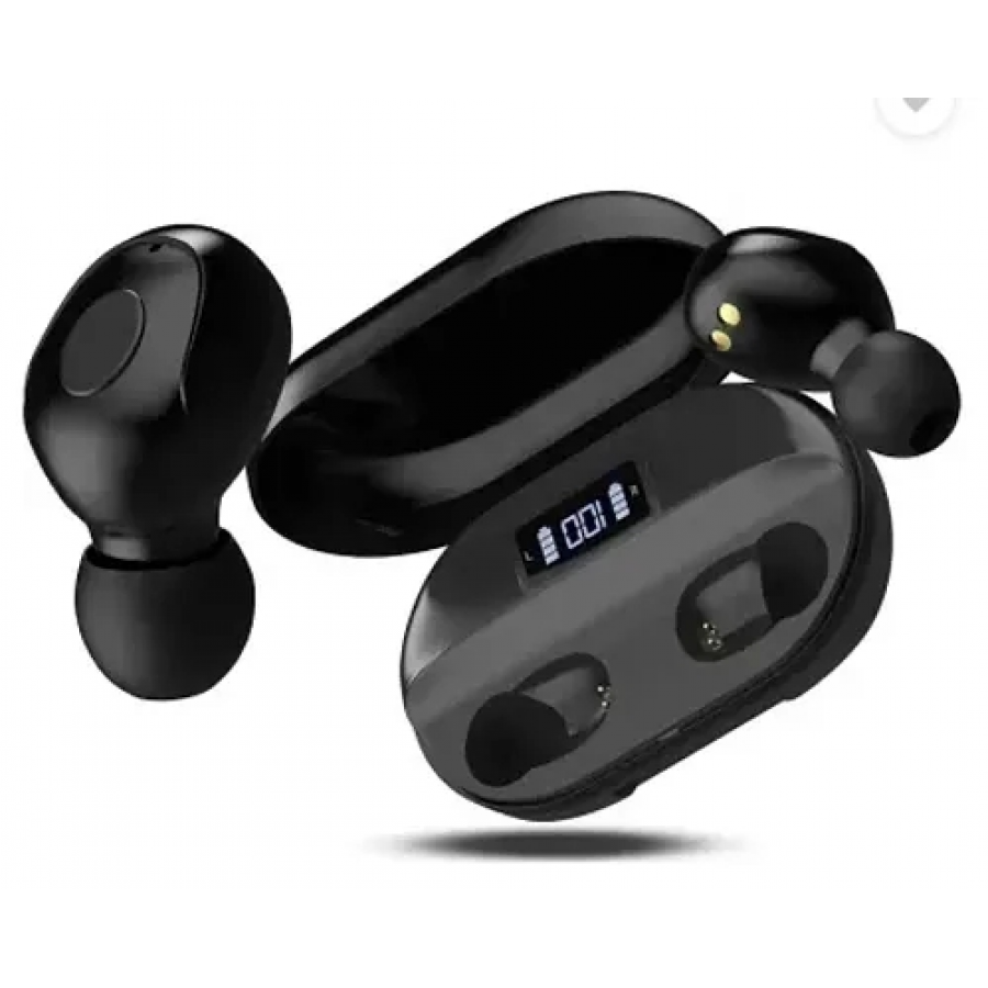 T2 Bluetooth Earbuds TWS with Built-in Power Bank 1500mah, 150 hours of Playtime Bluetooth Headset  (Black, True Wireless)