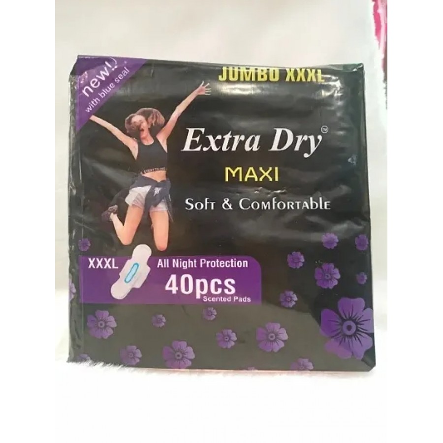 Extra dry maxi sanitary pads