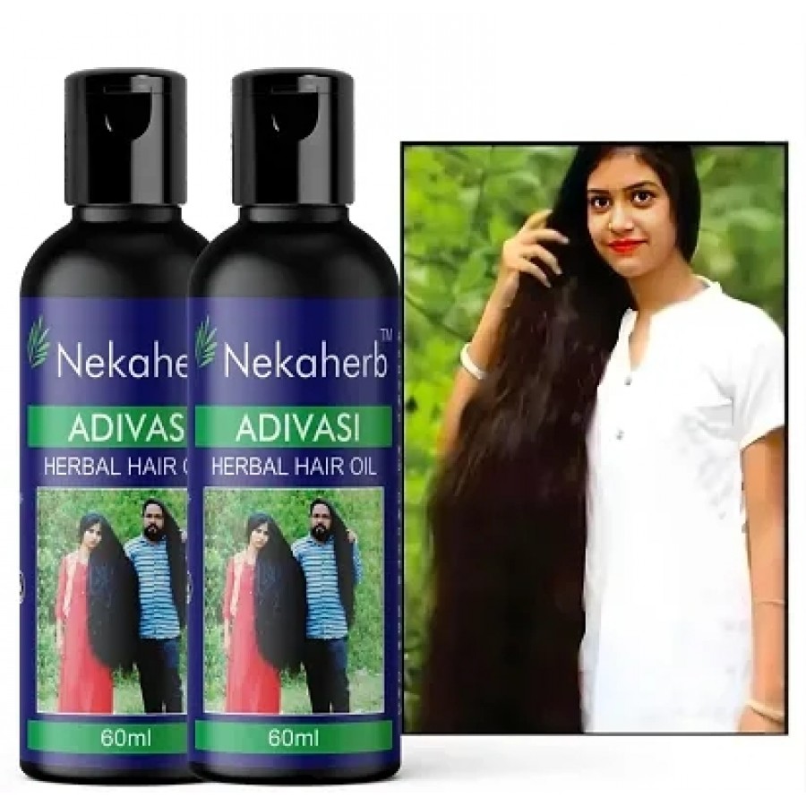 Adivasi Herbal Hair Oil Best Premium Hair Growth Oil Hair Oil (60 ml) aadivasi harbal oil, aadivashi herbal oil , adivashi herbal oil 60mlnbsp; pack 2