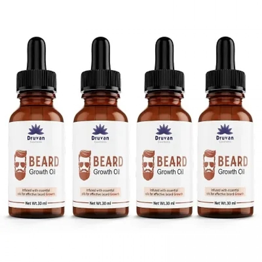 Beard Growth Oil For Men-Pack of 4 - 30 ml