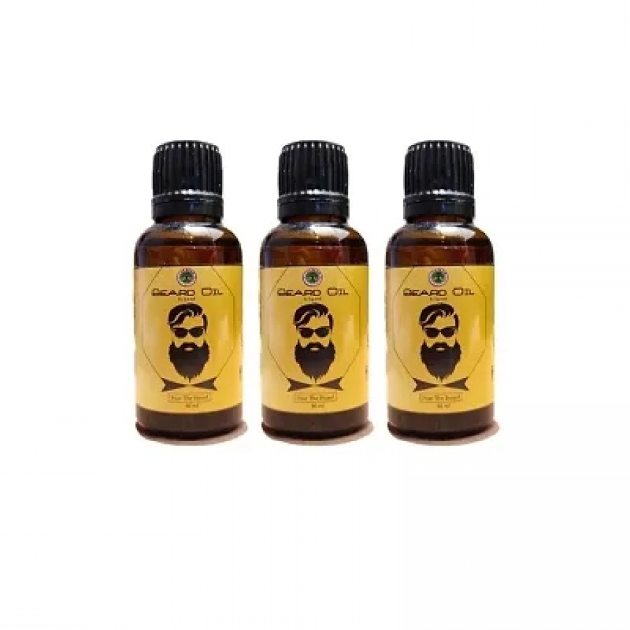 organic beard oil by isparsh 30 ml - pack of 3