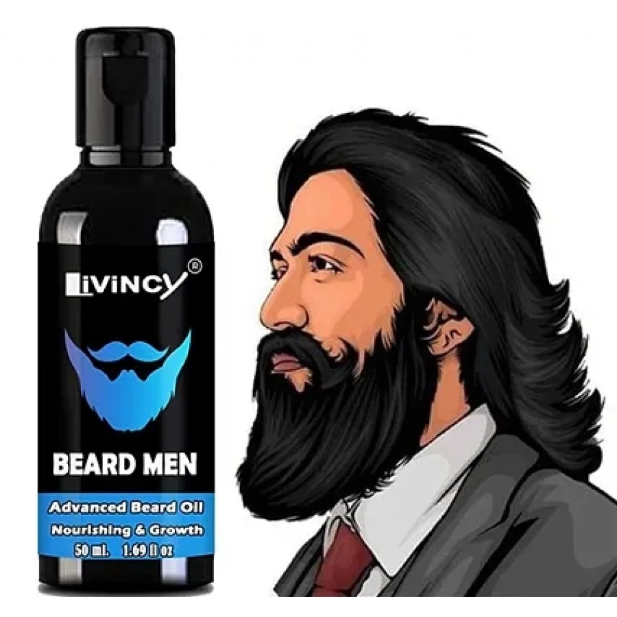 LIVINCY BEARD GROWTH OIL FOR MEN AND BOYS 50ML