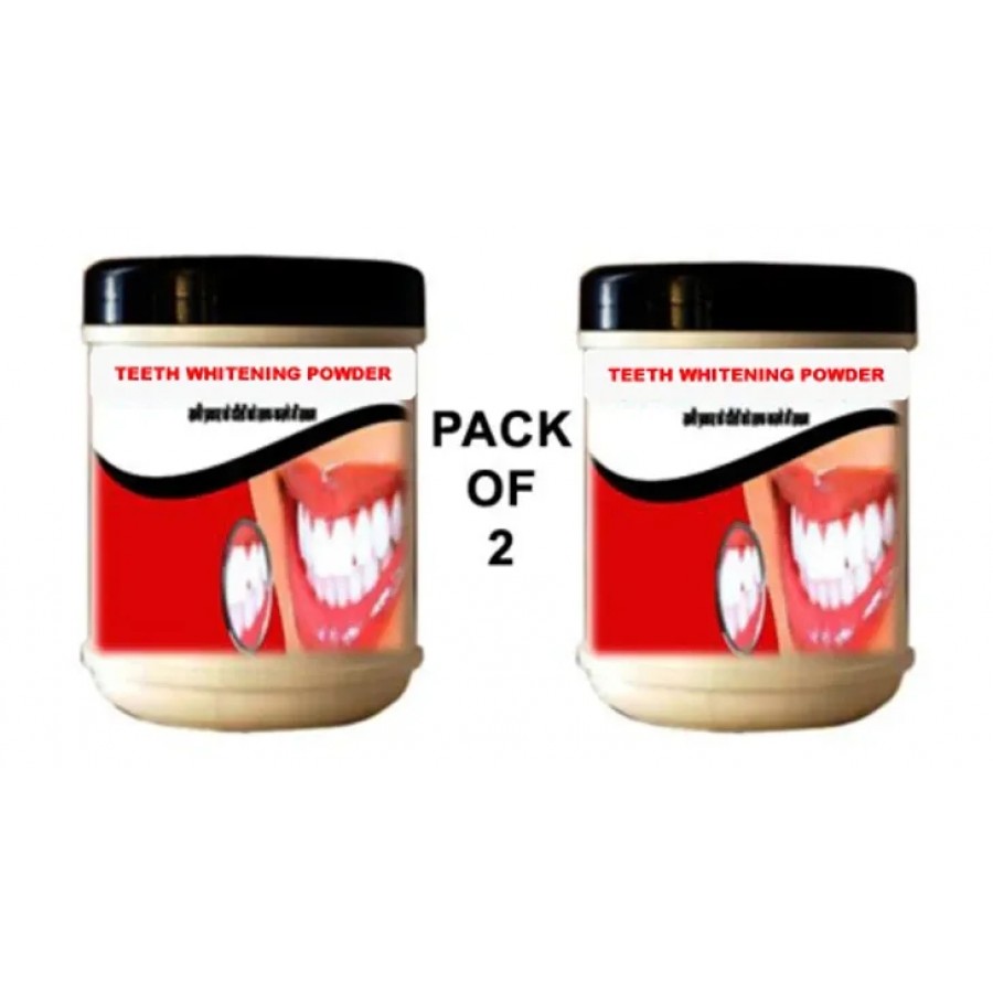 Ayurvedic Teeth Whitening Powder Best Result - Pack Of 2