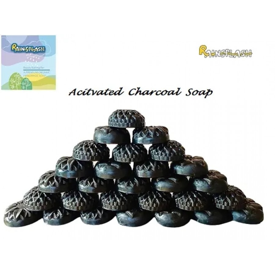 Activated Charcoal Soap Pack of 10 (100g per Soap)