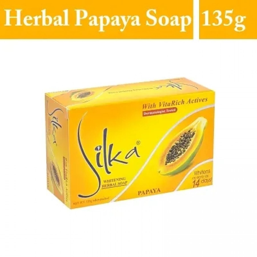 SILKA WHITENING HERBAL SOAP - 135G