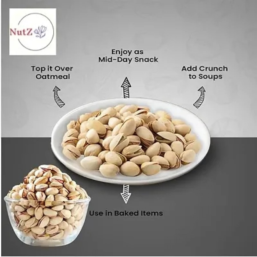 NutZ Kashmiri Pista Dry Fruits  Nuts Super Crunchy  Delicious Healthy Snack  Vitamins  Minerals Rich 500g