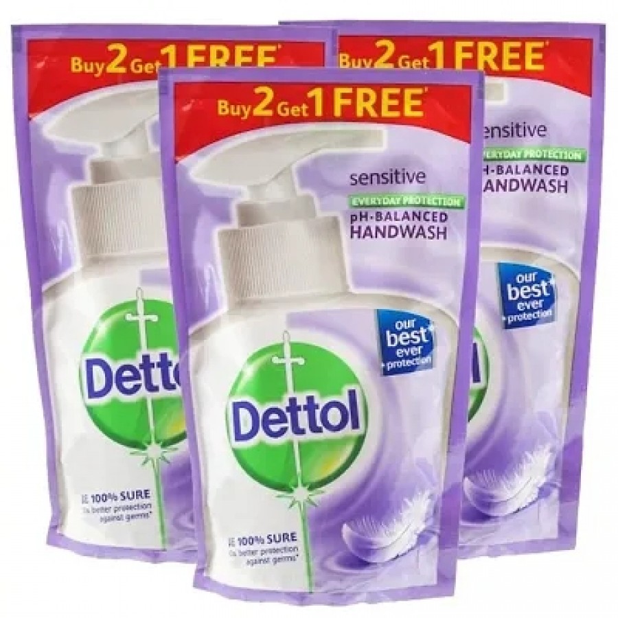 Dettol Sensitive Handwash Refill (Buy 2 Get 1 Free) 3 x 175 ml