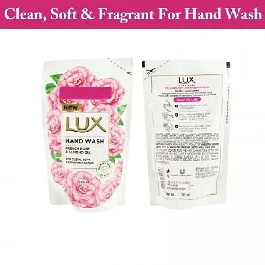 Lux Hand Wash French Rose  Almond Oil - 185ml