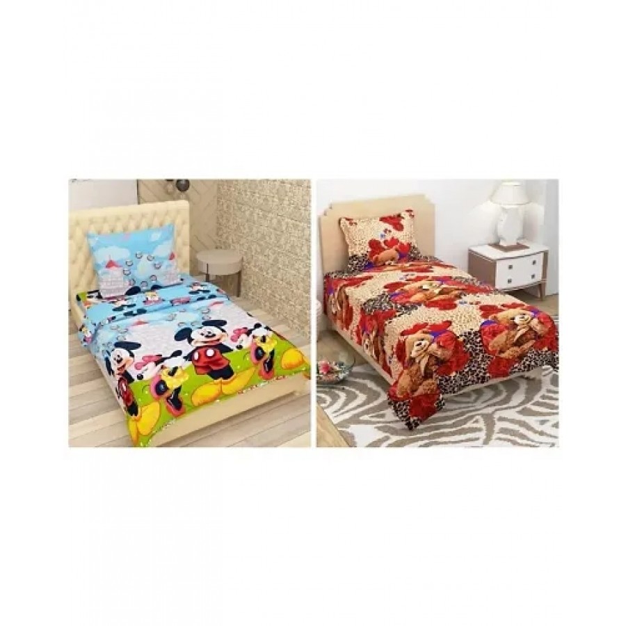 BUY 1 GET 1 FREE Poly Cotton Single Bedsheet