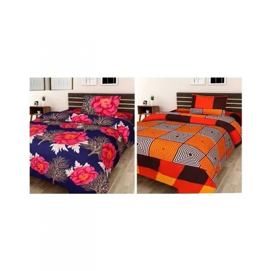 BUY 1 GET 1 FREE Poly Cotton Single Bedsheet