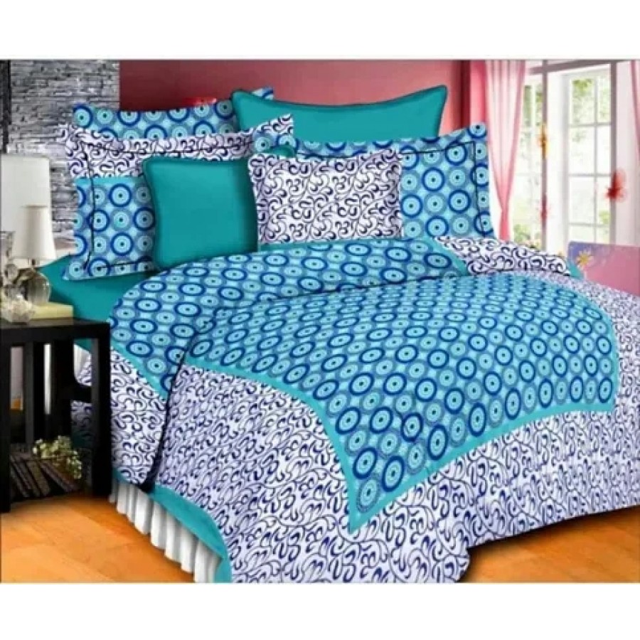 Beautiful Cotton Printed Bedsheet With Two Pillow Covers