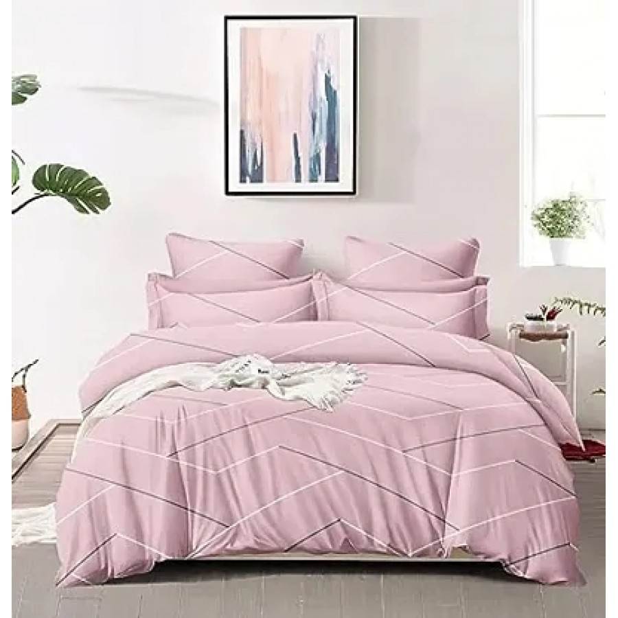 Comfortable Cotton Printed Double Bedsheet with Pillow Covers