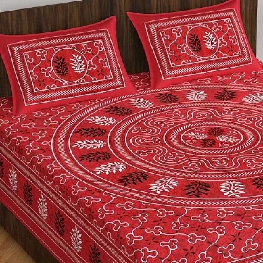 Cotton Bedsheet with 2 Pillowcover