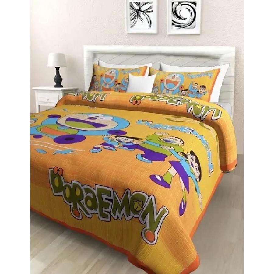 Cotton Bedsheet with 2 Pillowcover