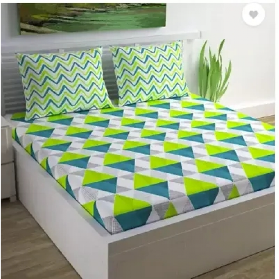 Fancy Cotton Printed Bedsheet With 2 Pillow Covers