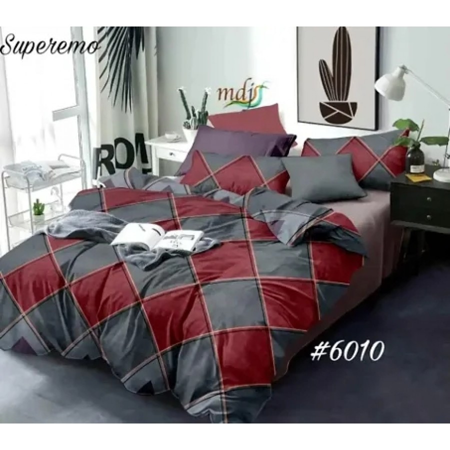 Glace Cotton Bedsheet with 2 Pillowcover