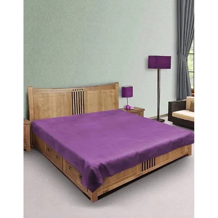 PVC Plastic Double Bedsheet / Baby Bed Mattress Protecting Sheet (Purple)