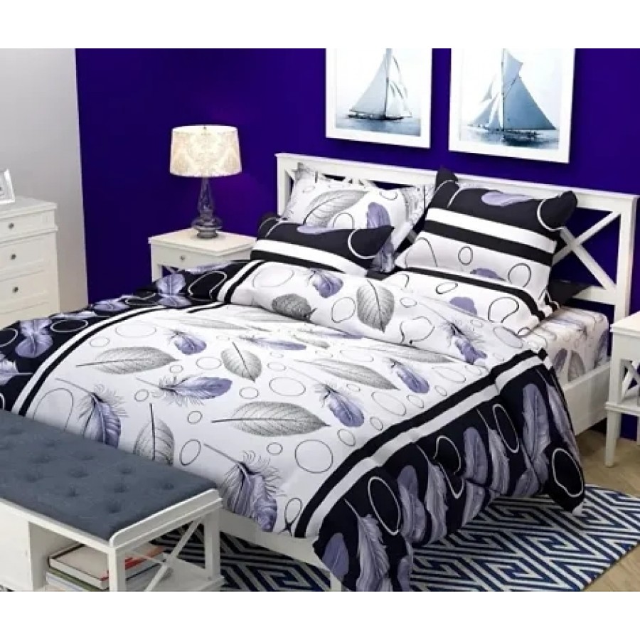 Printed Double Bedsheet with 2 Pillow Covers