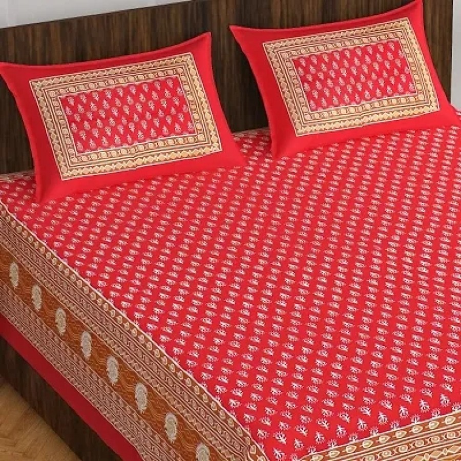 Pure Cotton Bedsheet with 2 Pillowcover