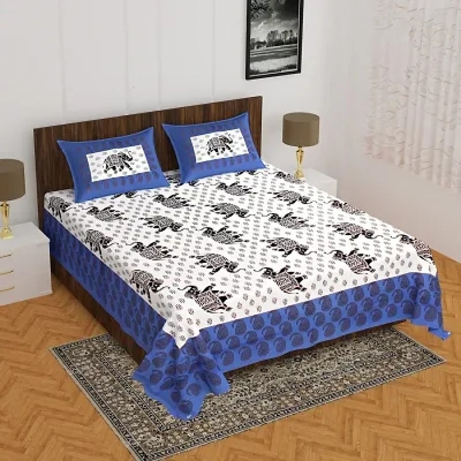 Stylish Cotton Flat 1 Bedcover + 2 Pillowcovers