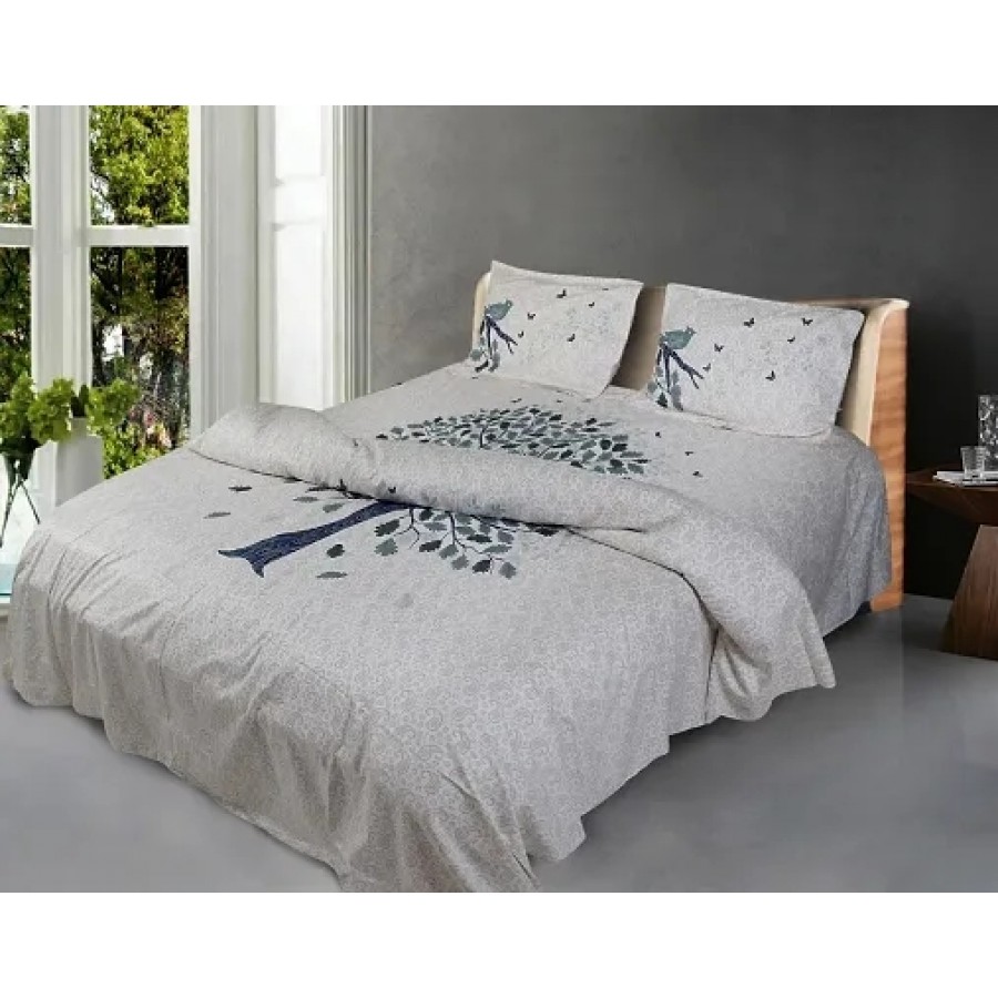 Stylish Cotton Flat 1 Bedcover + 2 Pillowcovers