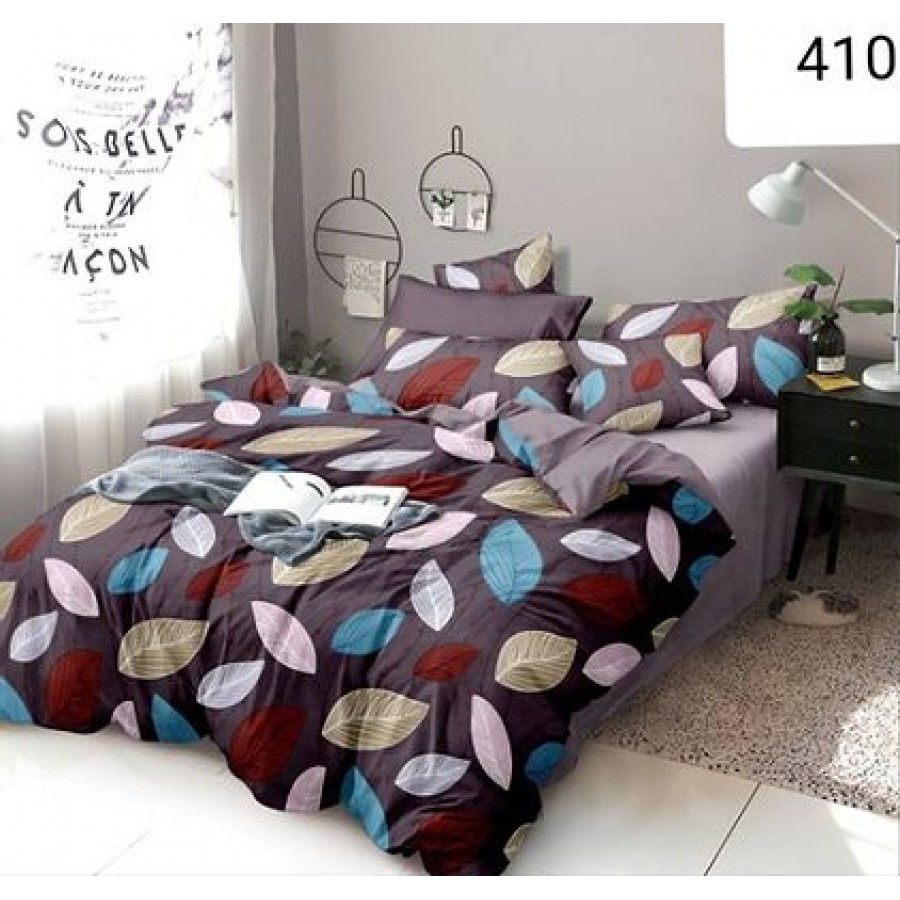 Stylish Glace Cotton Bedsheet With 2 Pillow Covers