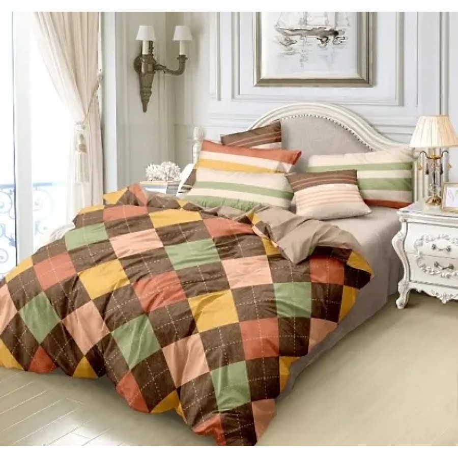 glace cotoon double beedsheet with jumbo pillow covers