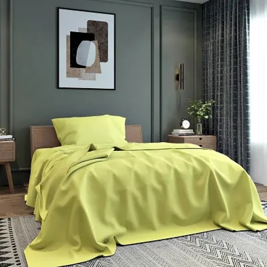 Microfiber Single Bedsheet 90*60 with 2 Pillowcovers